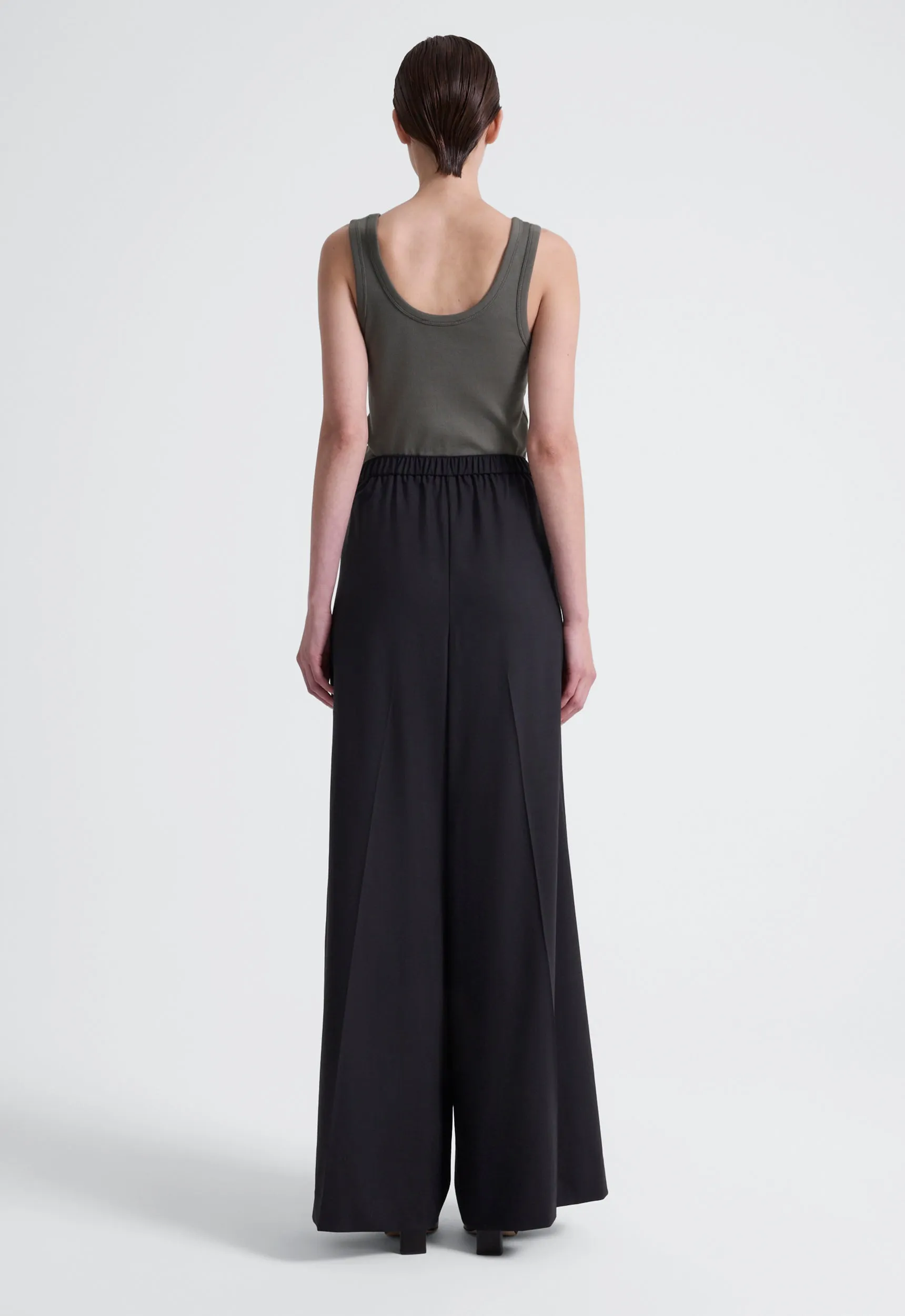 Alba Wool Pant - Char