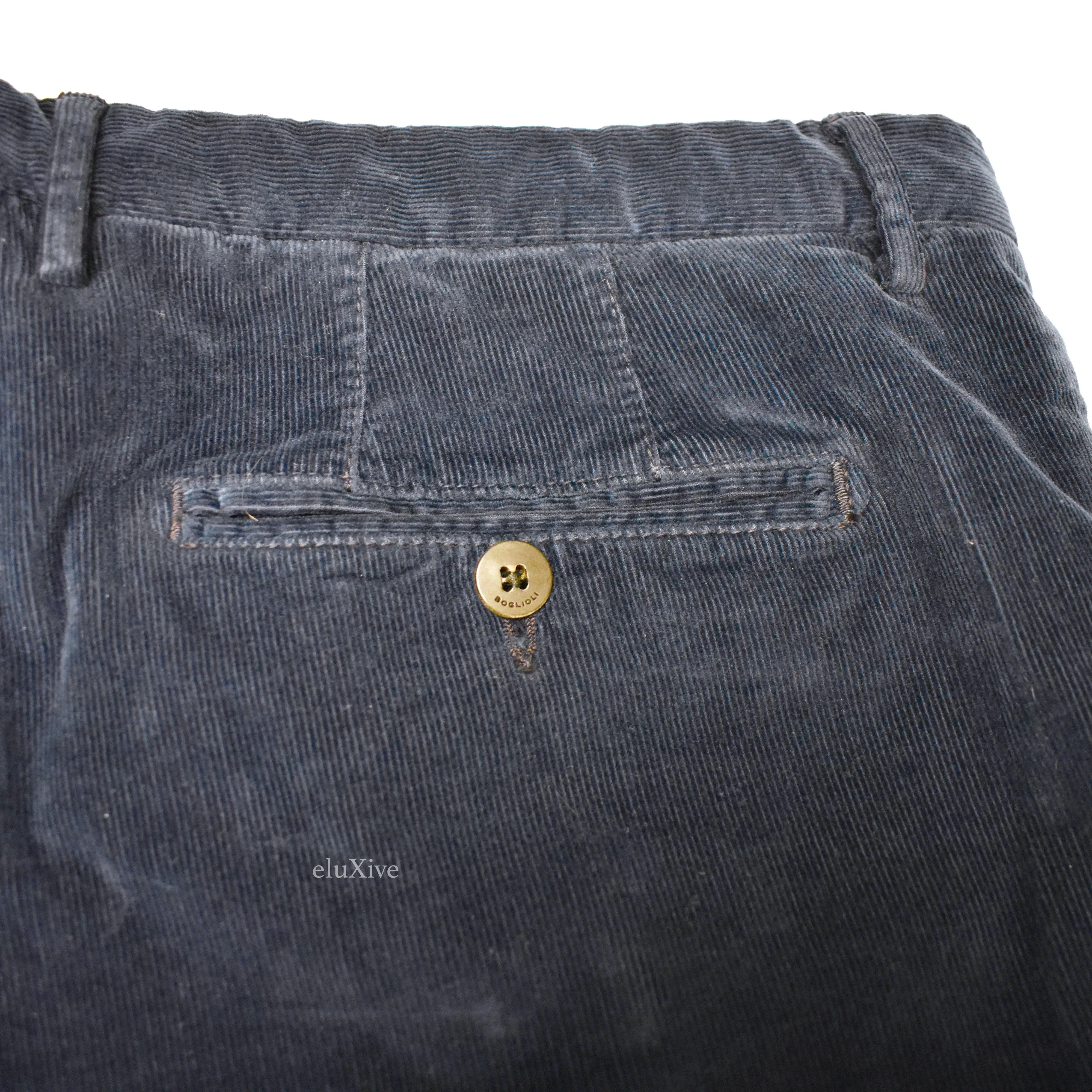 Boglioli - Navy Blue Corduroy Pants