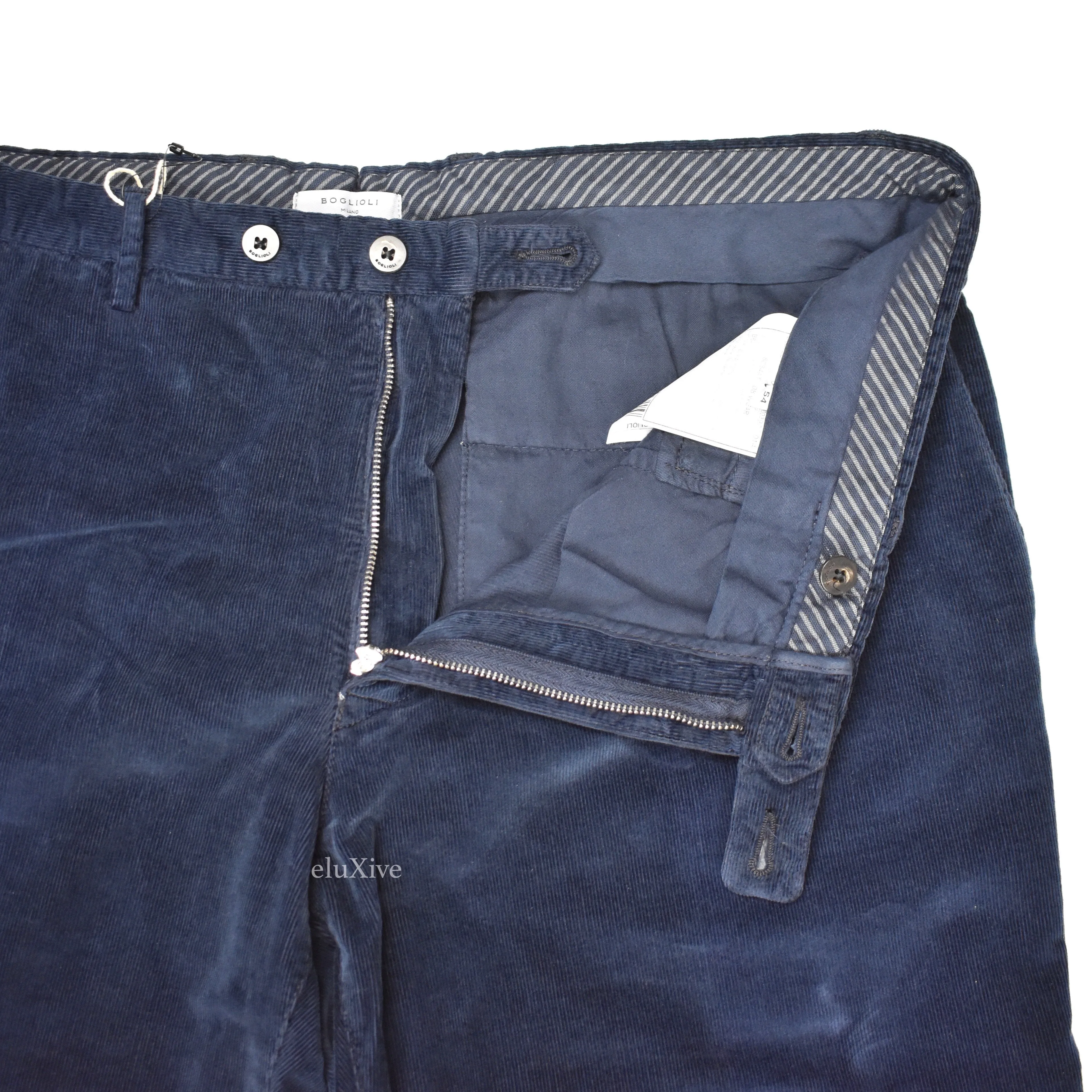 Boglioli - Navy Blue Corduroy Pants