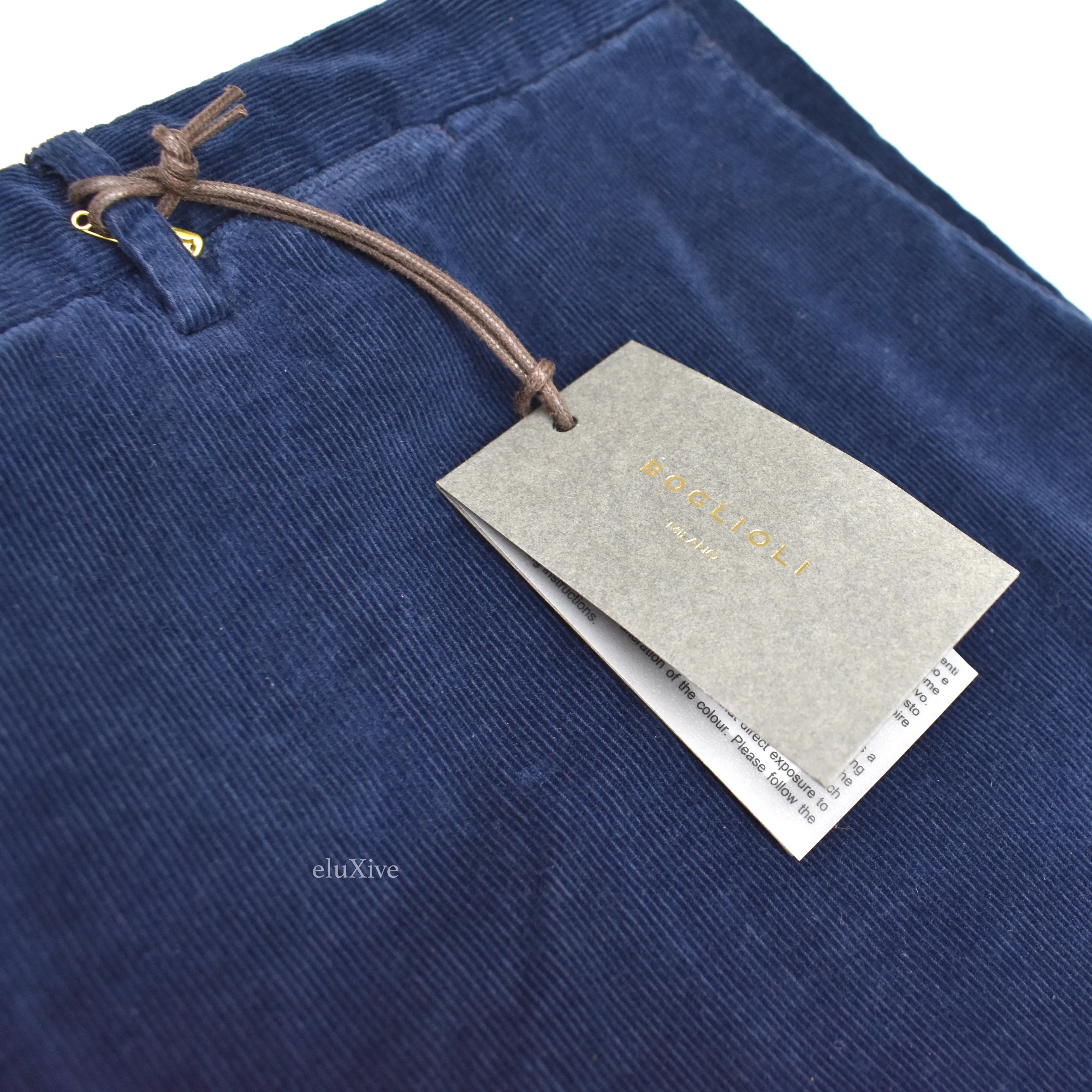 Boglioli - Navy Blue Corduroy Pants