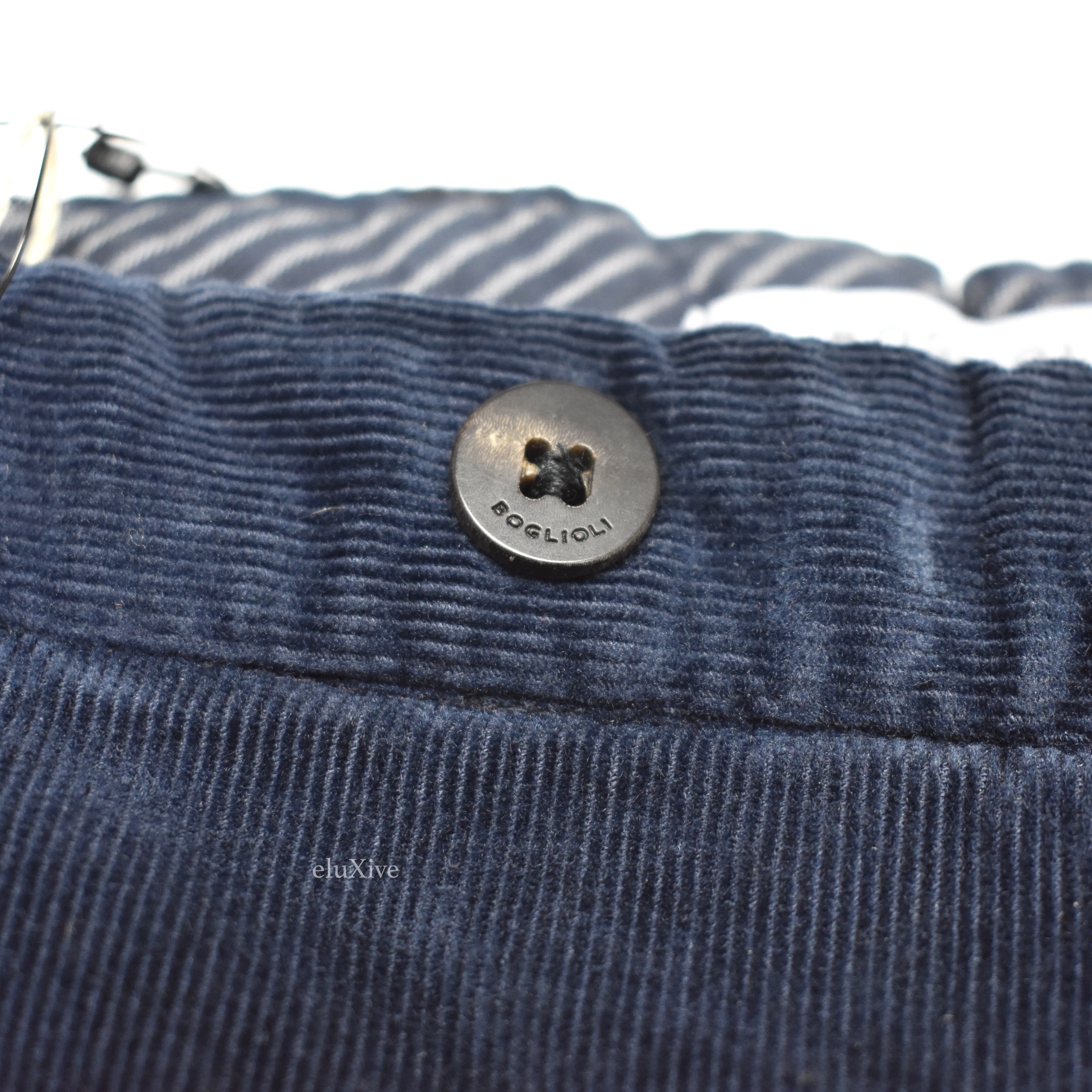 Boglioli - Navy Blue Corduroy Pants