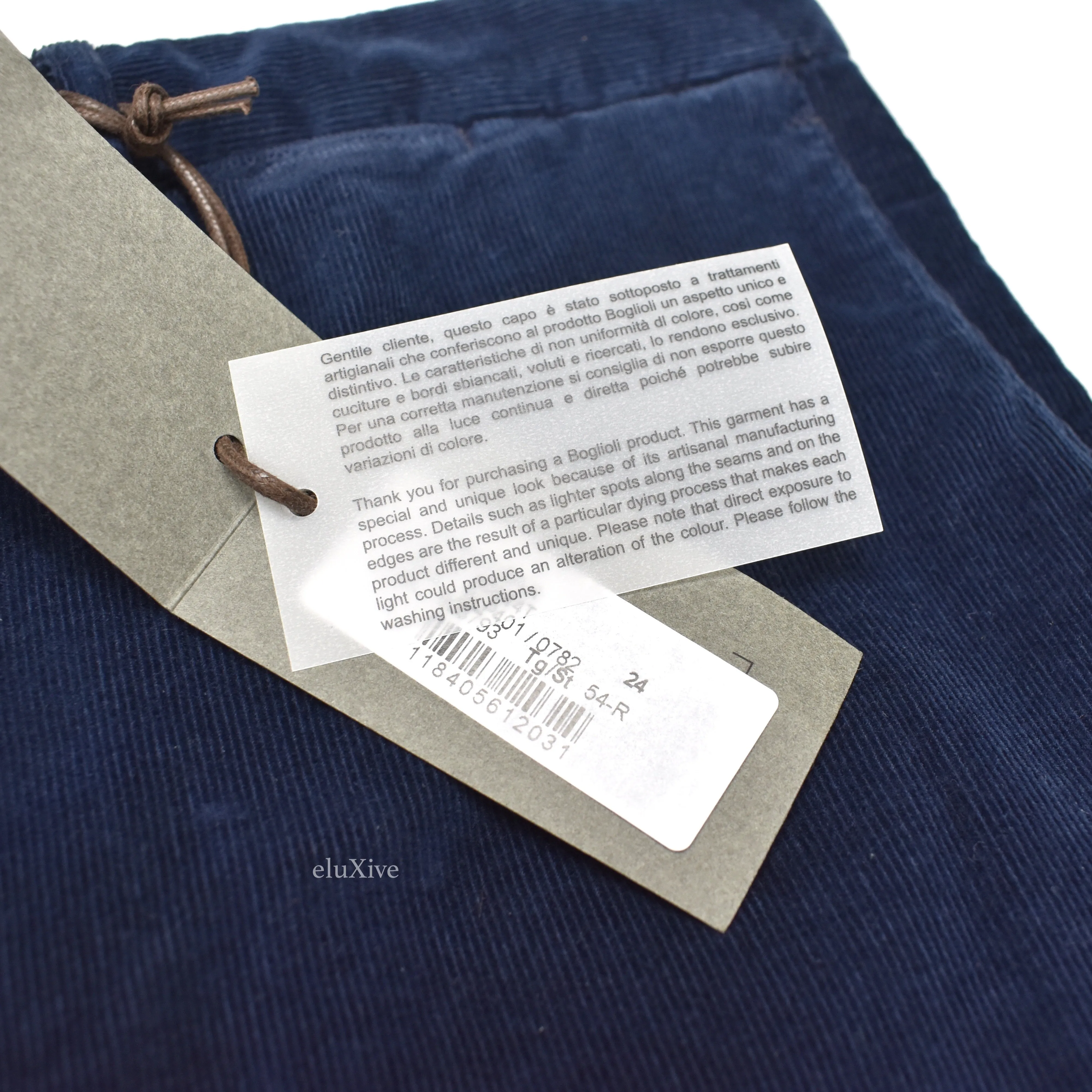 Boglioli - Navy Blue Corduroy Pants