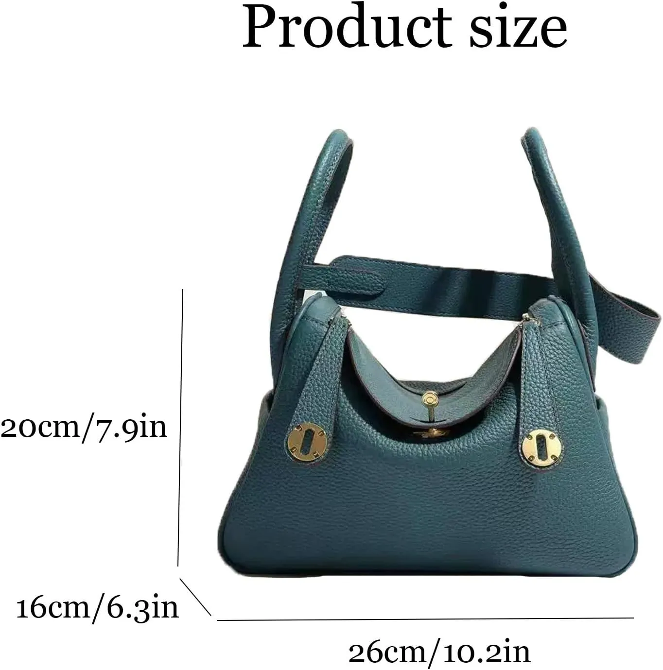 Classic Retro All-match Cowhide leather shoulder, Handbag - Exquisite fashionable versatile hand held doctor bags