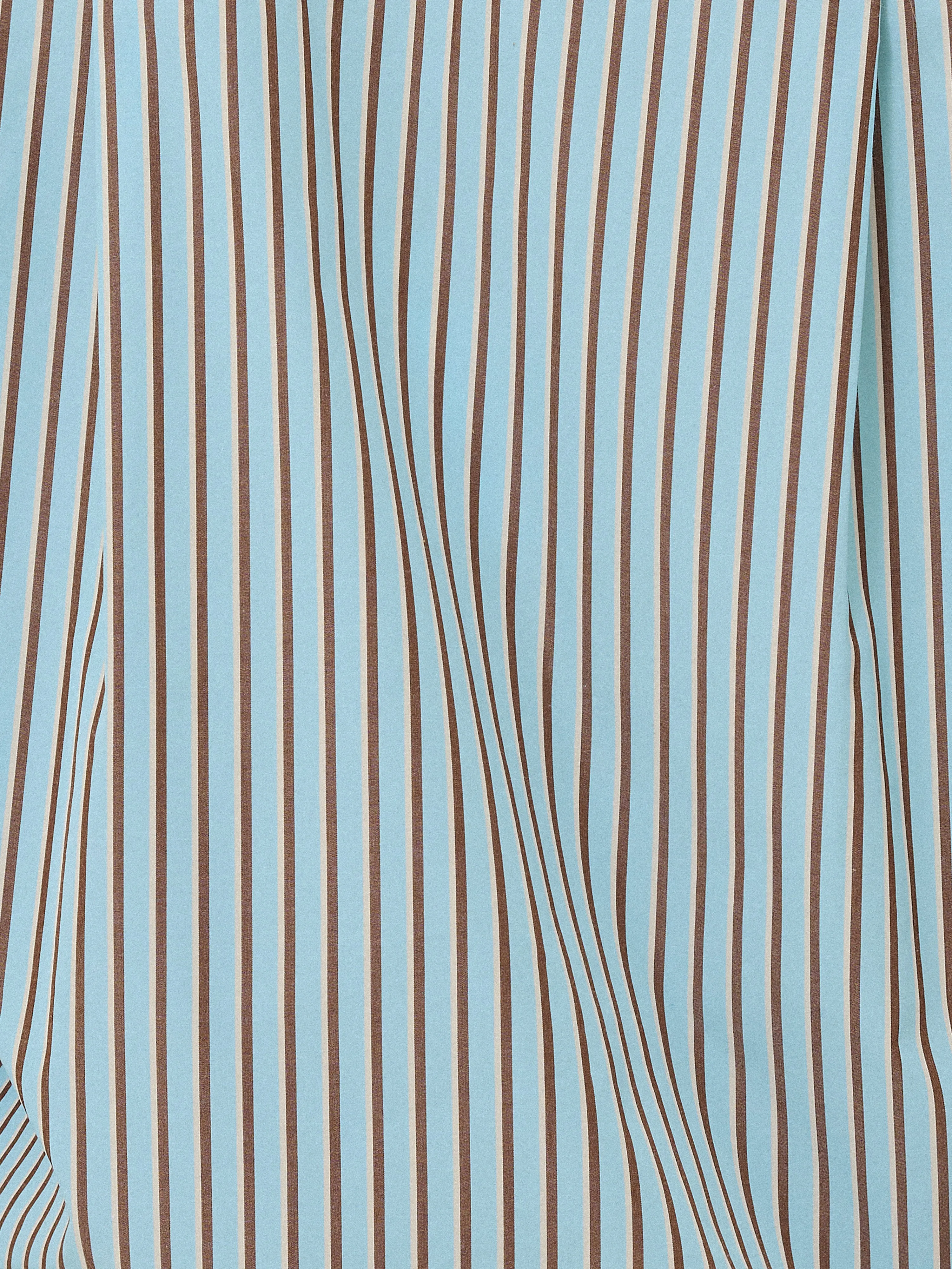 Cotton Stripe Shirt | Blue