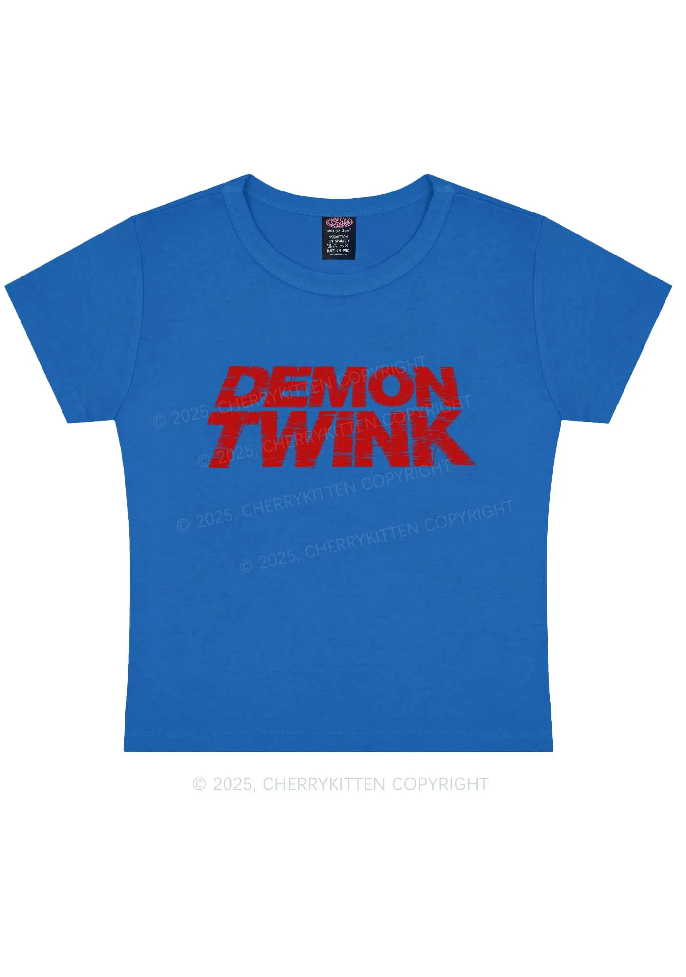Demon Twink Pride Y2K Baby Tee Cherrykitten
