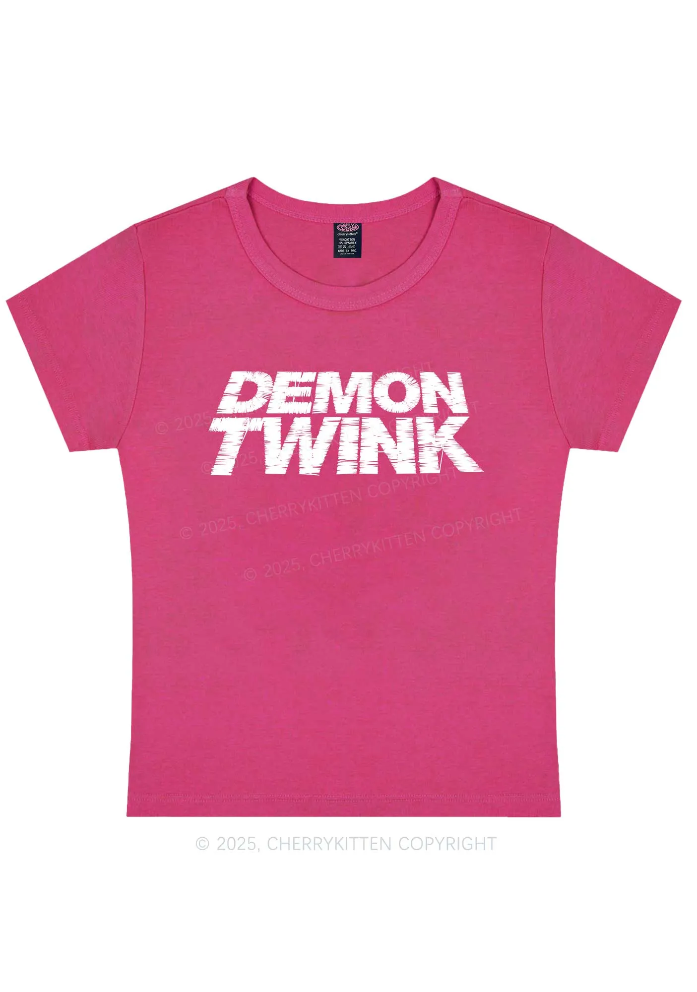 Demon Twink Pride Y2K Baby Tee Cherrykitten