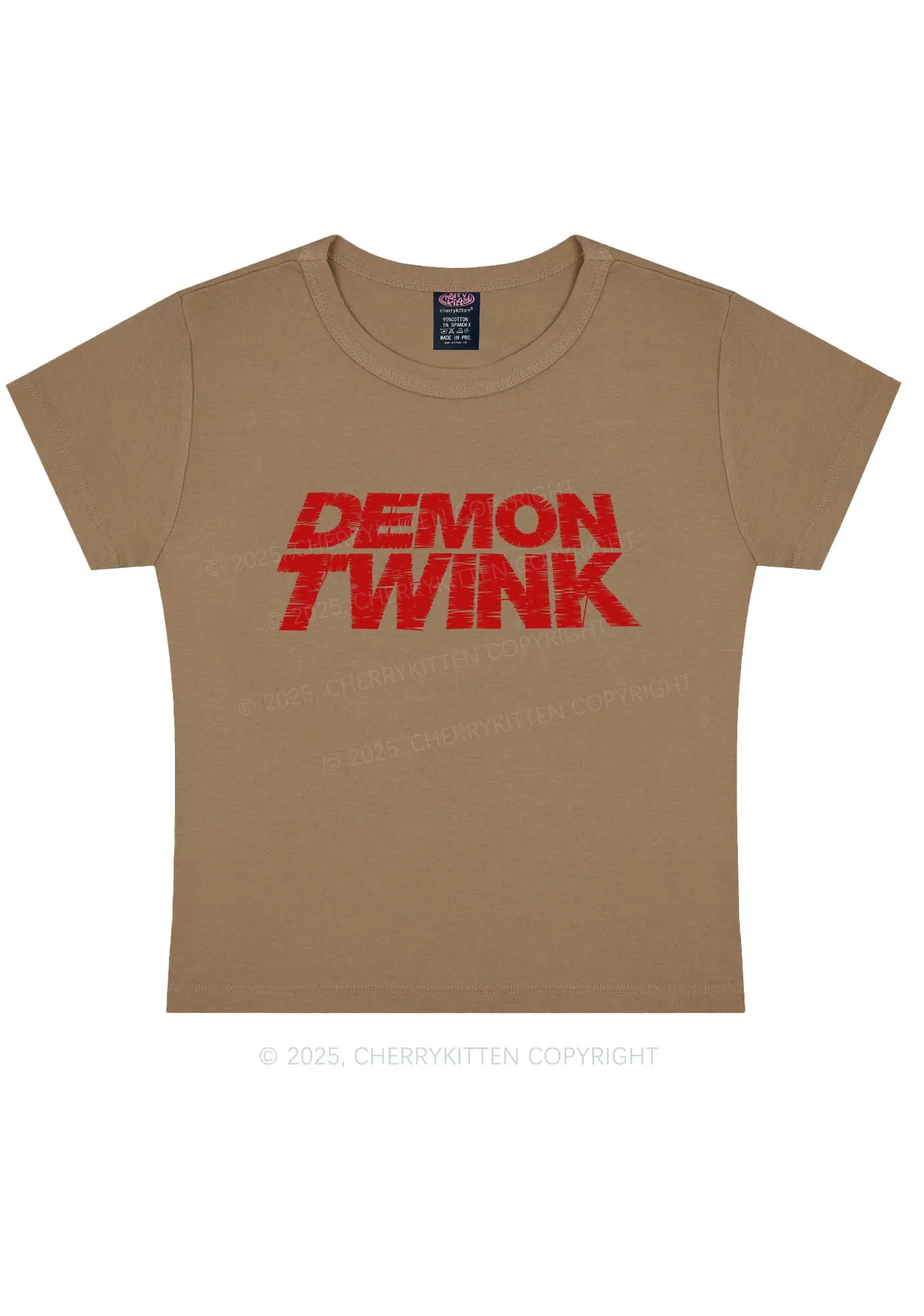 Demon Twink Pride Y2K Baby Tee Cherrykitten