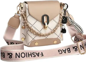 Fashionable and versatile Sewing thread Crossbody Shoulder Bags for Women Small Tote Square Satchel Handbags Purse