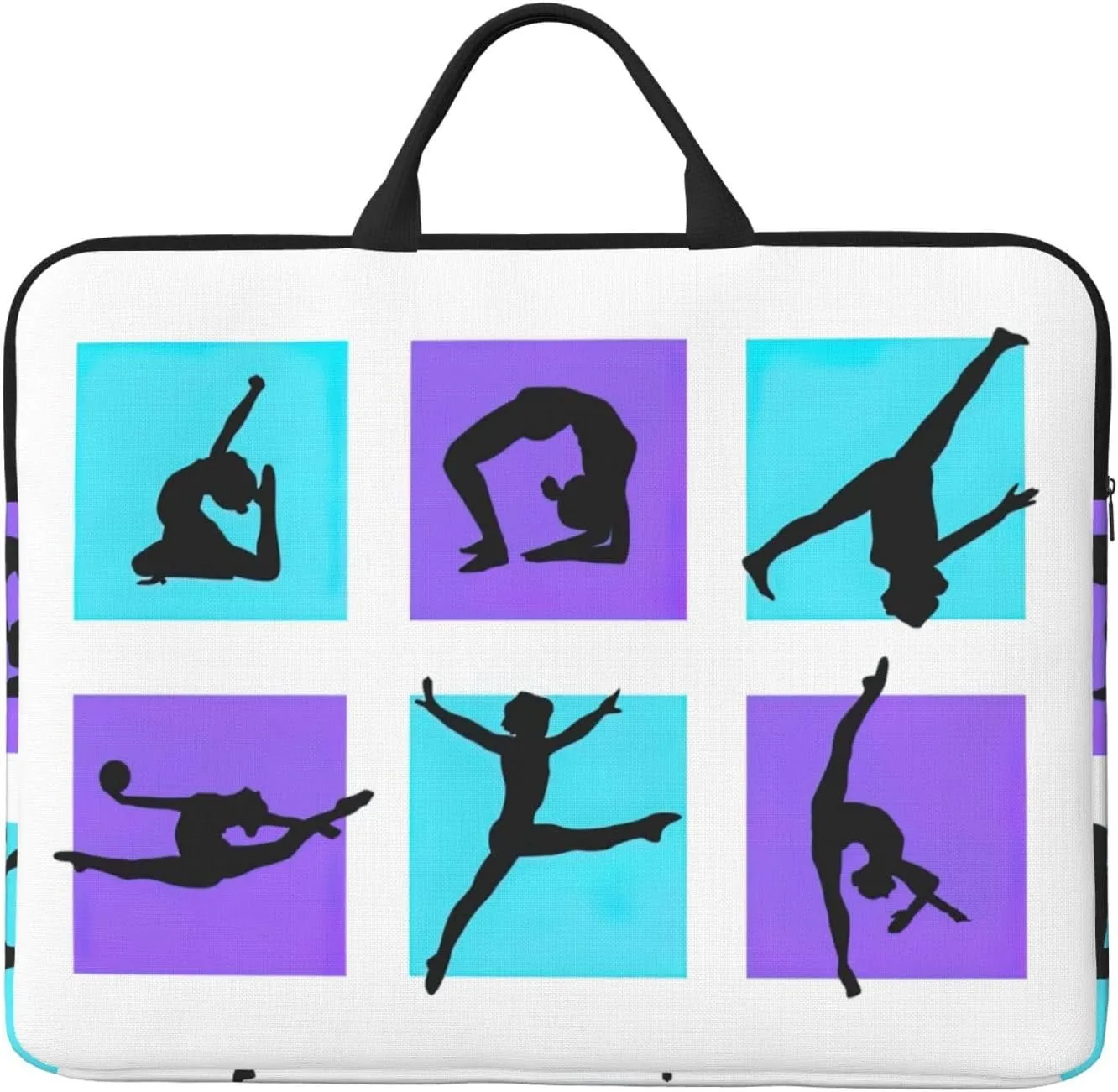 Gymnastics Game 14in Laptop Case Sleeve Bag  Versatile Shoulder Messenger Briefcase, Designed for Business Travel