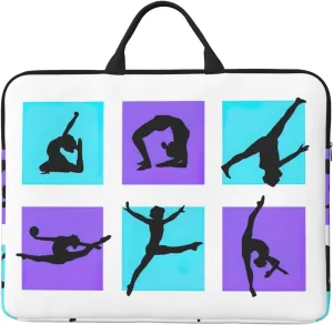Gymnastics Game 14in Laptop Case Sleeve Bag  Versatile Shoulder Messenger Briefcase, Designed for Business Travel