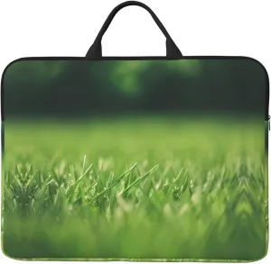 HD Green Nature 14in Laptop Case Sleeve Bag  Versatile Shoulder Messenger Briefcase, Designed for Business Travel