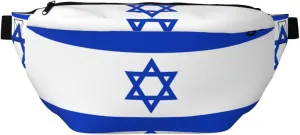 Israeli Flag Stylish Crossbody Waist Pack - Versatile And Compact Travel Pouch For Hands-Free Storage