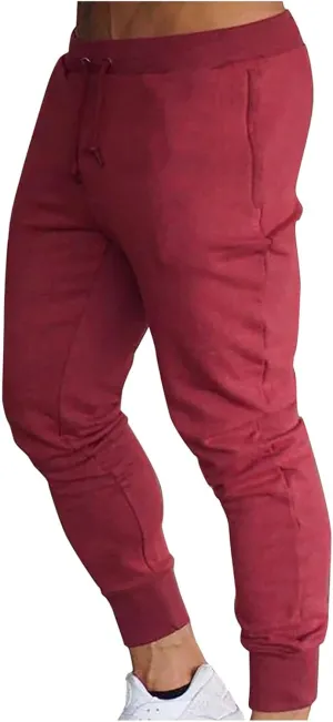 Joggers for Men, Mens High Street Fashion Leisure Loose Sports Running Solid Color Lace Up Pant Sweatpants Trouser