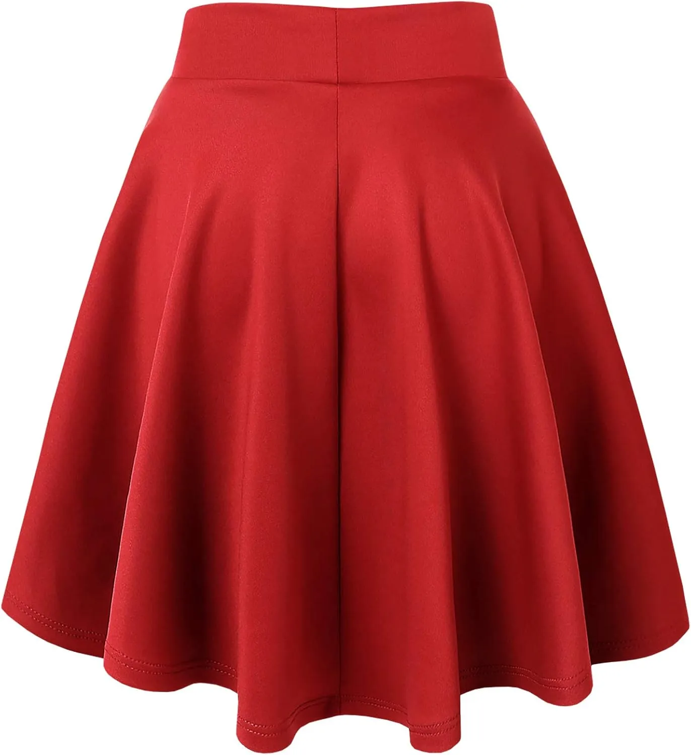 Made By Johnny Women's Basic Versatile Stretchy Flared Casual Mini Skater Skirt XS-3XL Plus Size