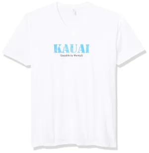 Marky G Apparel Men's Kauai Graphic Printed Premium Fitted Sueded Short Sleeve V-Neck T-Shirt