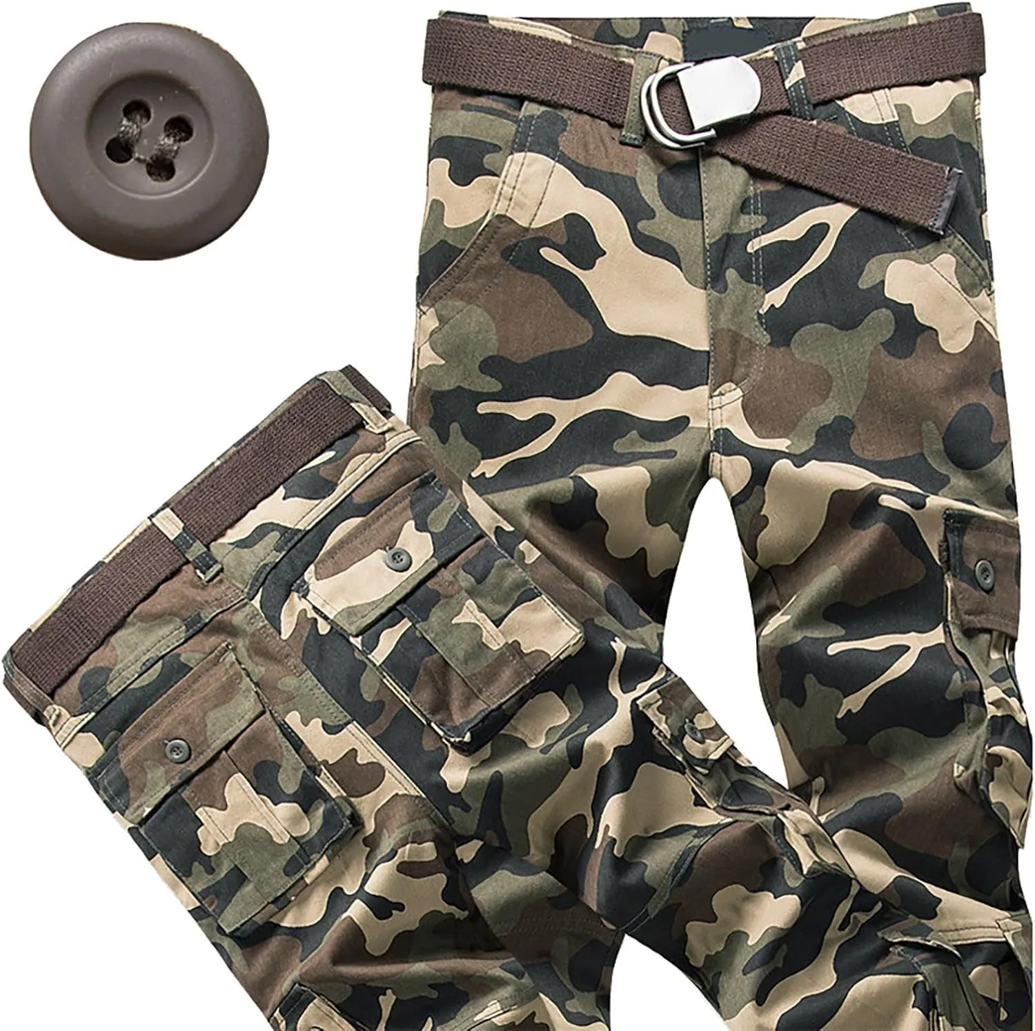 Men's Cargo Jogger Sweatpants Casual Cotton Cargo Pants Gym Sweatpants Trousers Mens Long Outdoor Hiking Work