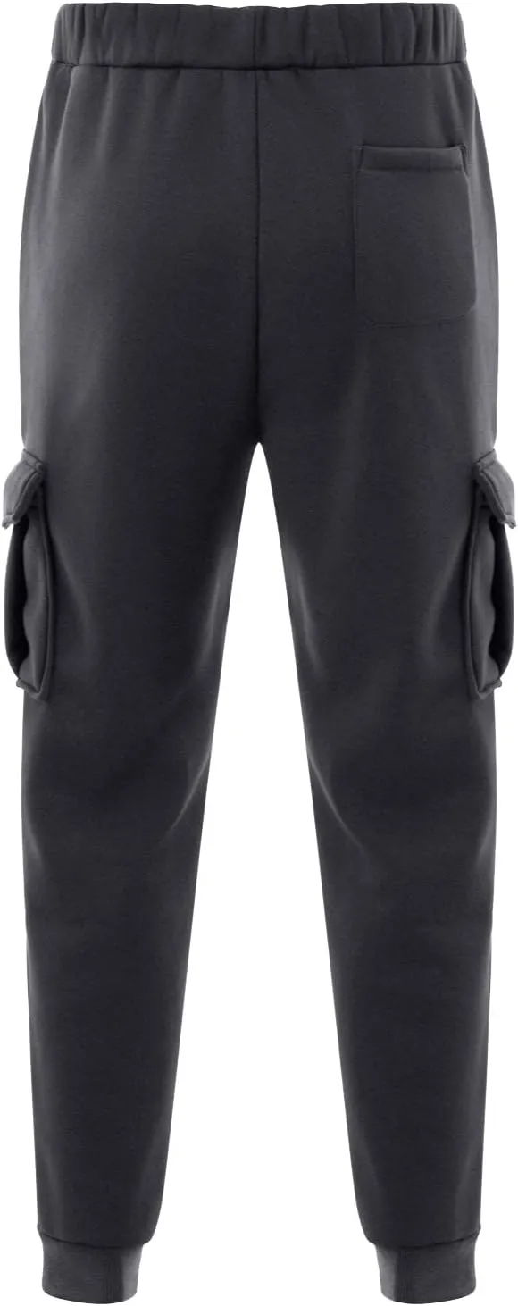 Mens Casual Cotton Sweatpants Solid Color Joggers Lounge Athletic Gym Pants Hiking Hunting Work Trousers
