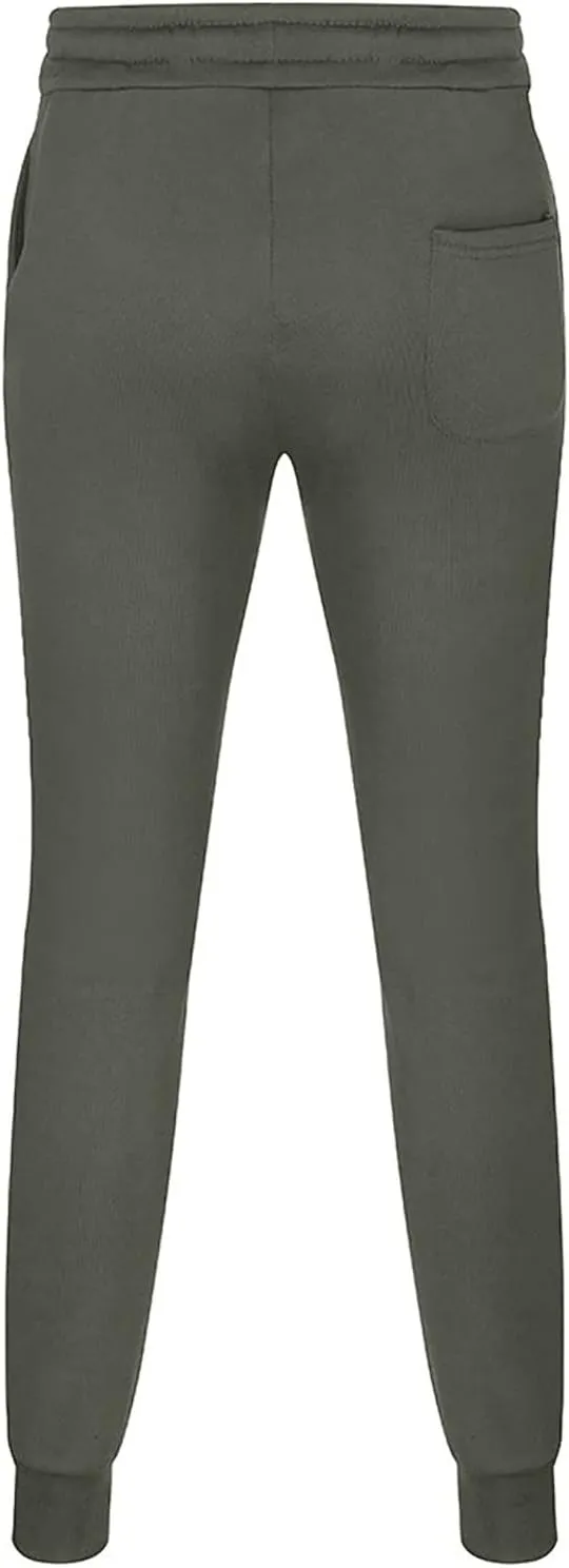 Mens Casual Pants Elastic Waist Drawstring Summer Cotton Jogger Pants, Cotton Linen Sports Beach Trousers with Pockets