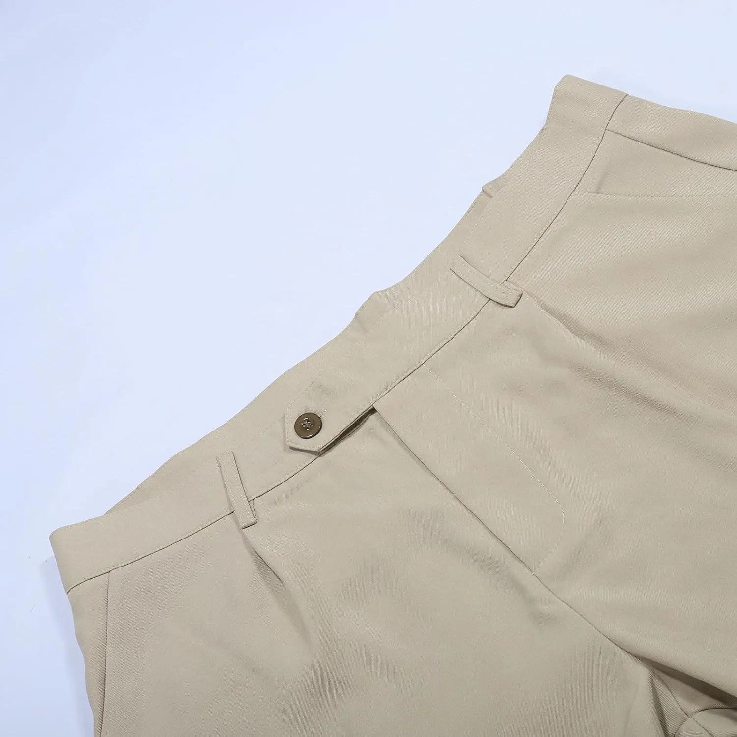 Mens Casual Pants Elastic Waist Loose Fit Lightweight Pleated Slacks Summer Beach Yoga Trousers, Tactical Pants for Men