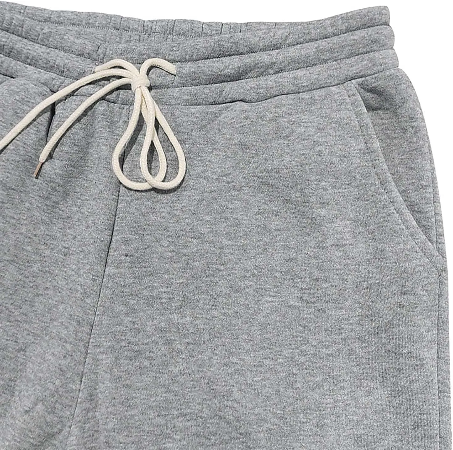 Mens Hiking Cargo Pants Large Elastic Waist Pants with Multi-Pocket Fit Drawstring Wide Trousers