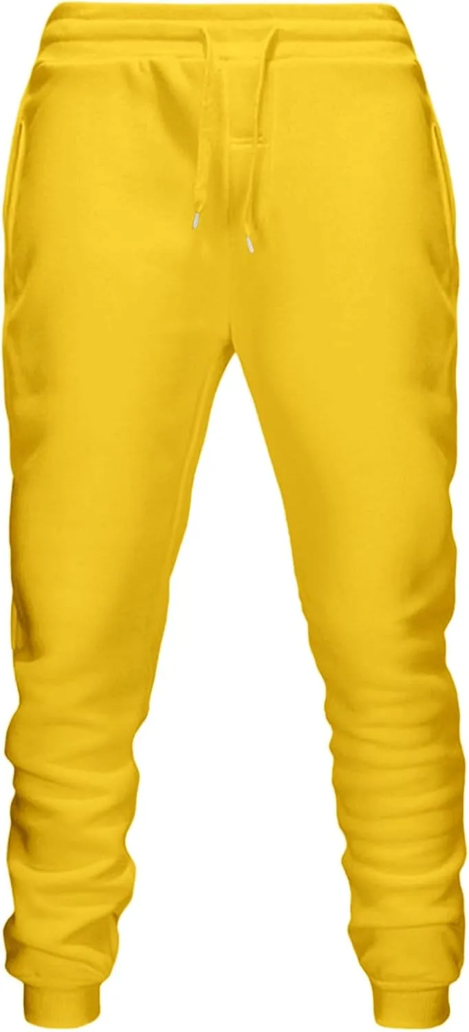 Mens Sweatpants with Drawstring Waist Joggers for Men Slim Casual Sweatpants with Pockets for Lounge and Exercise