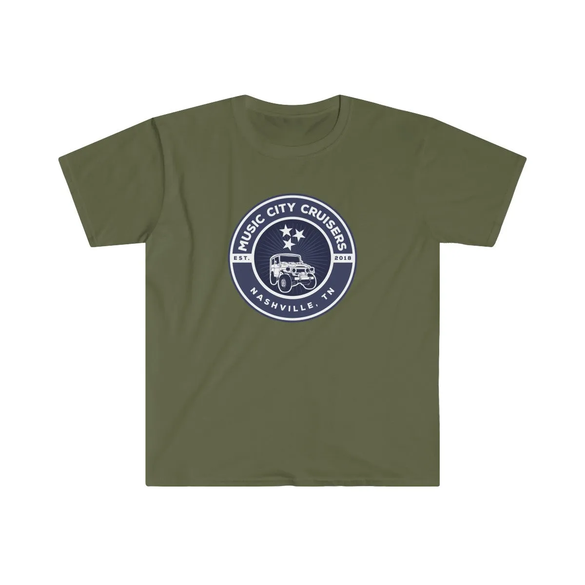 Music City Cruisers Men's Fitted Short Sleeve Tee