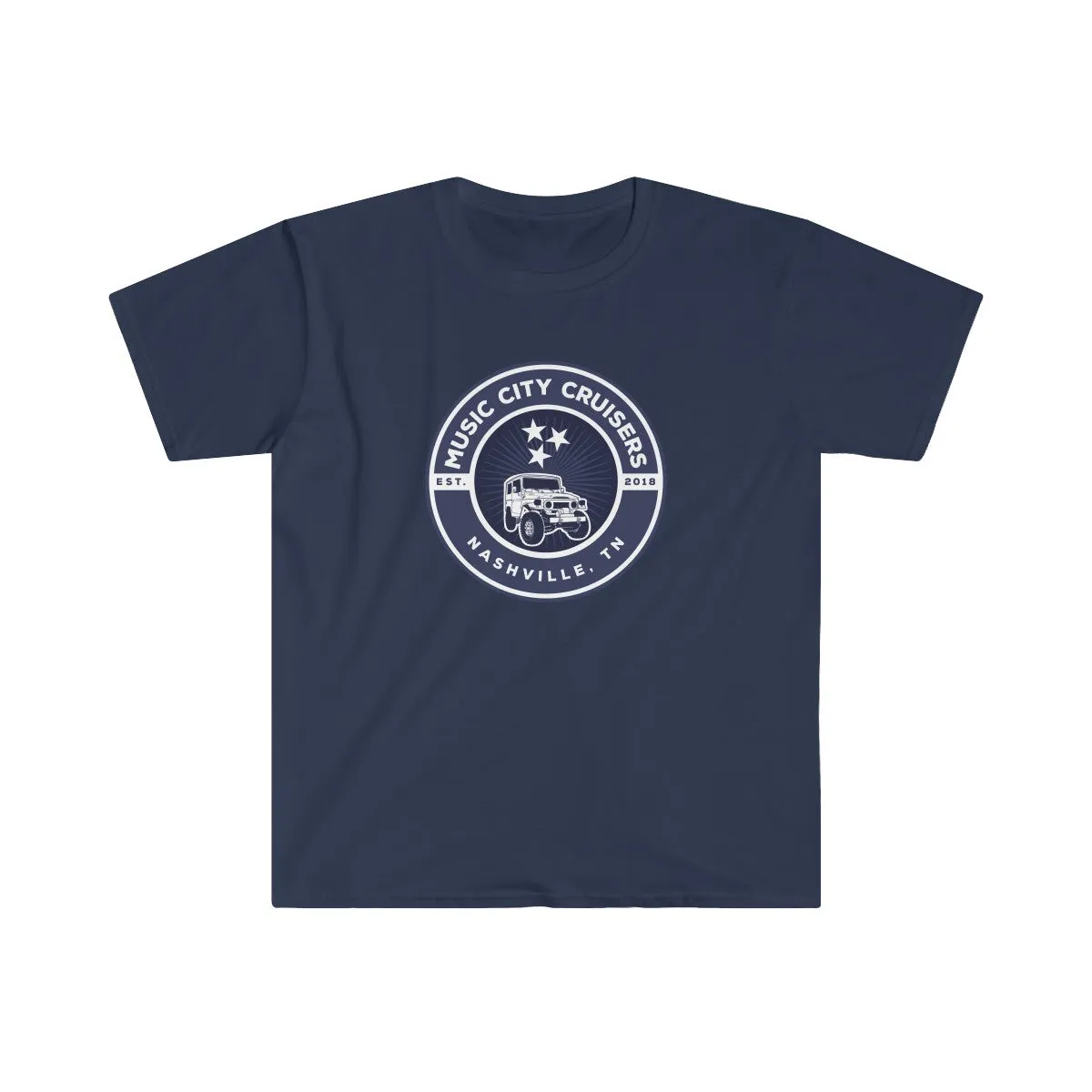 Music City Cruisers Men's Fitted Short Sleeve Tee