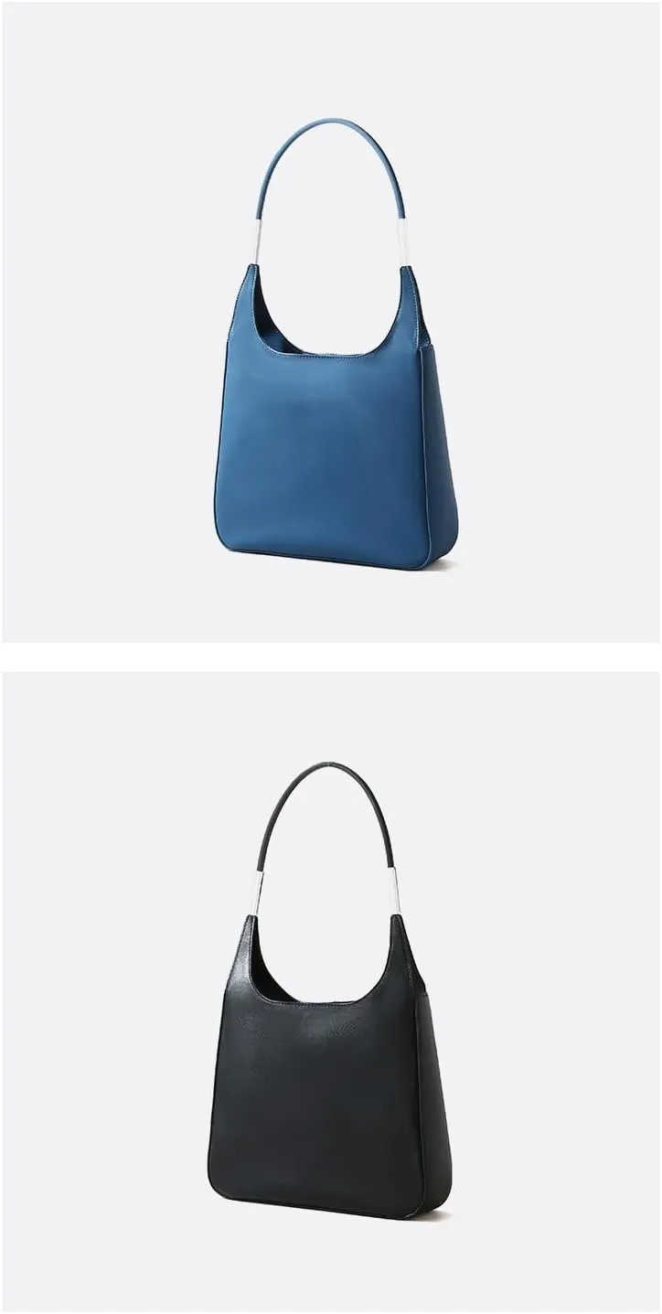 Spring Women's Leather Shoulder Bag Handbag Hobo Underarm Armpit Bag Versatile Stylish Chic Elegant Luxury Vintage