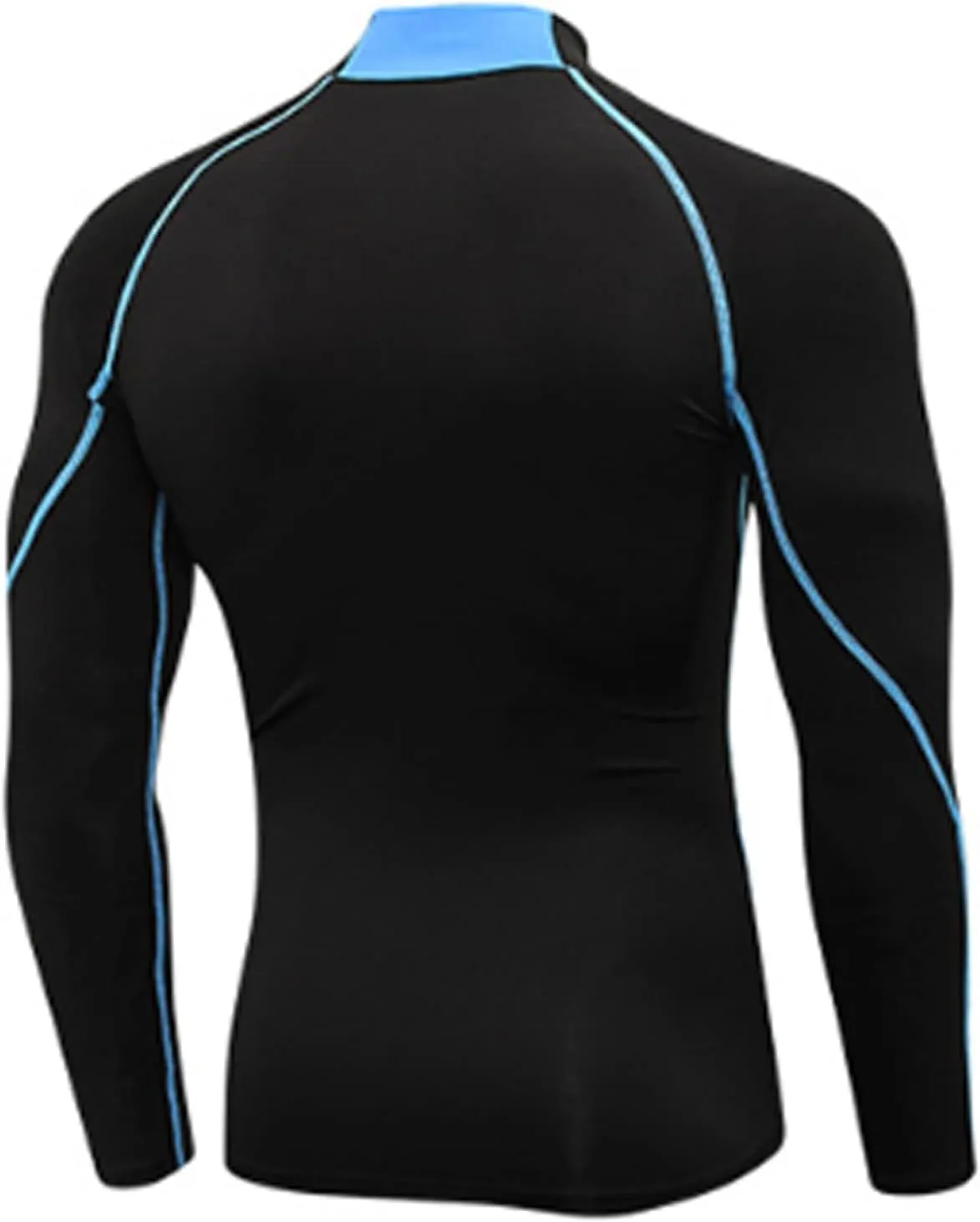 SPVISE 1 or 2 Pack Men's Compression Shirts Long Sleeve Athletic Workout T-Shirts Cool Dry Undershirts Turtle Neck Gym Tops