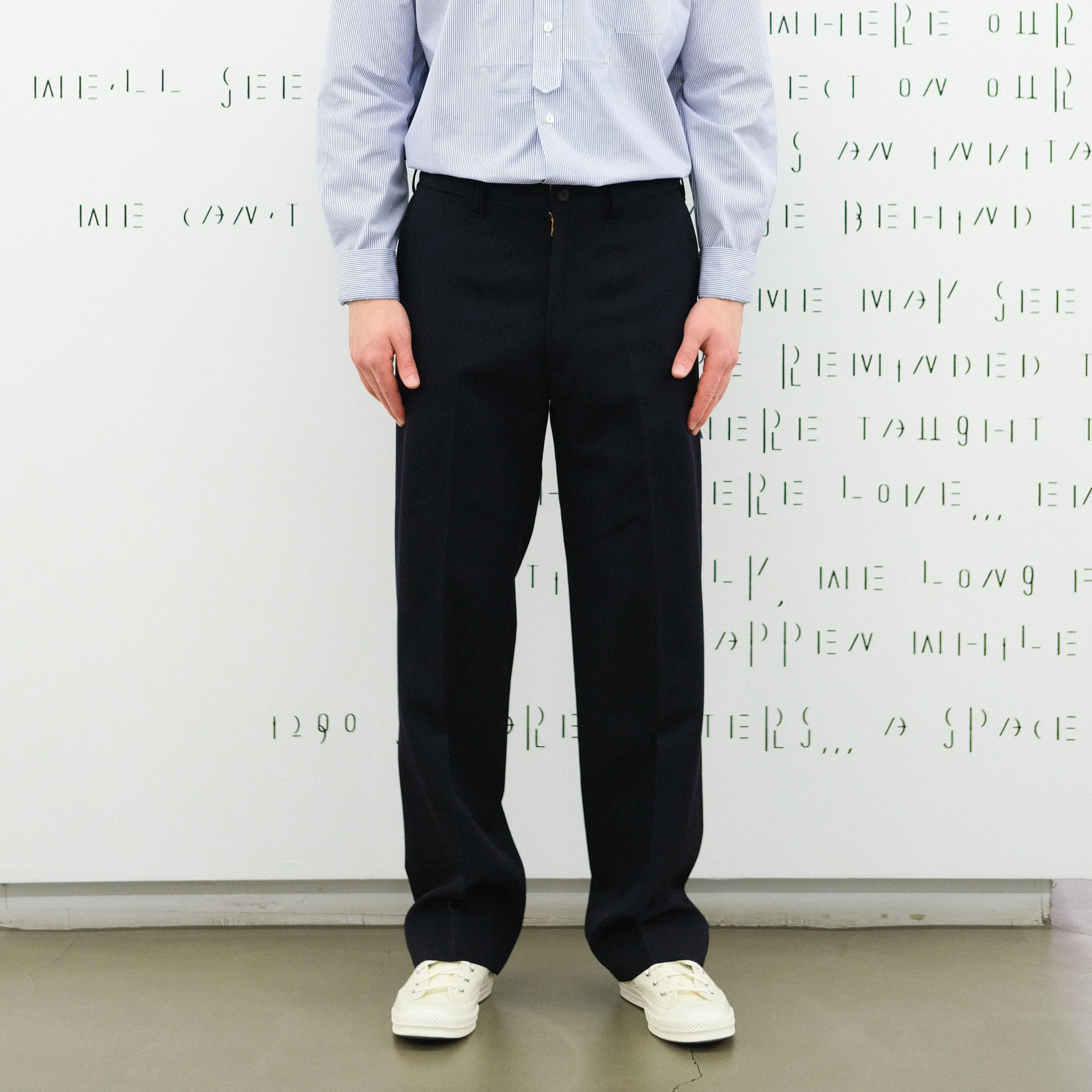Visvim Chino Slacks Gabardine Navy