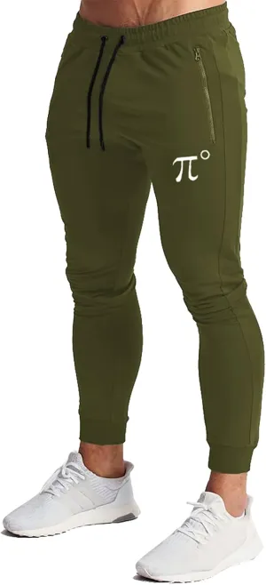 Wangdo Men's Joggers Sweatpants Gym Training Workout Pants Slim Fit with Zipper Pockets