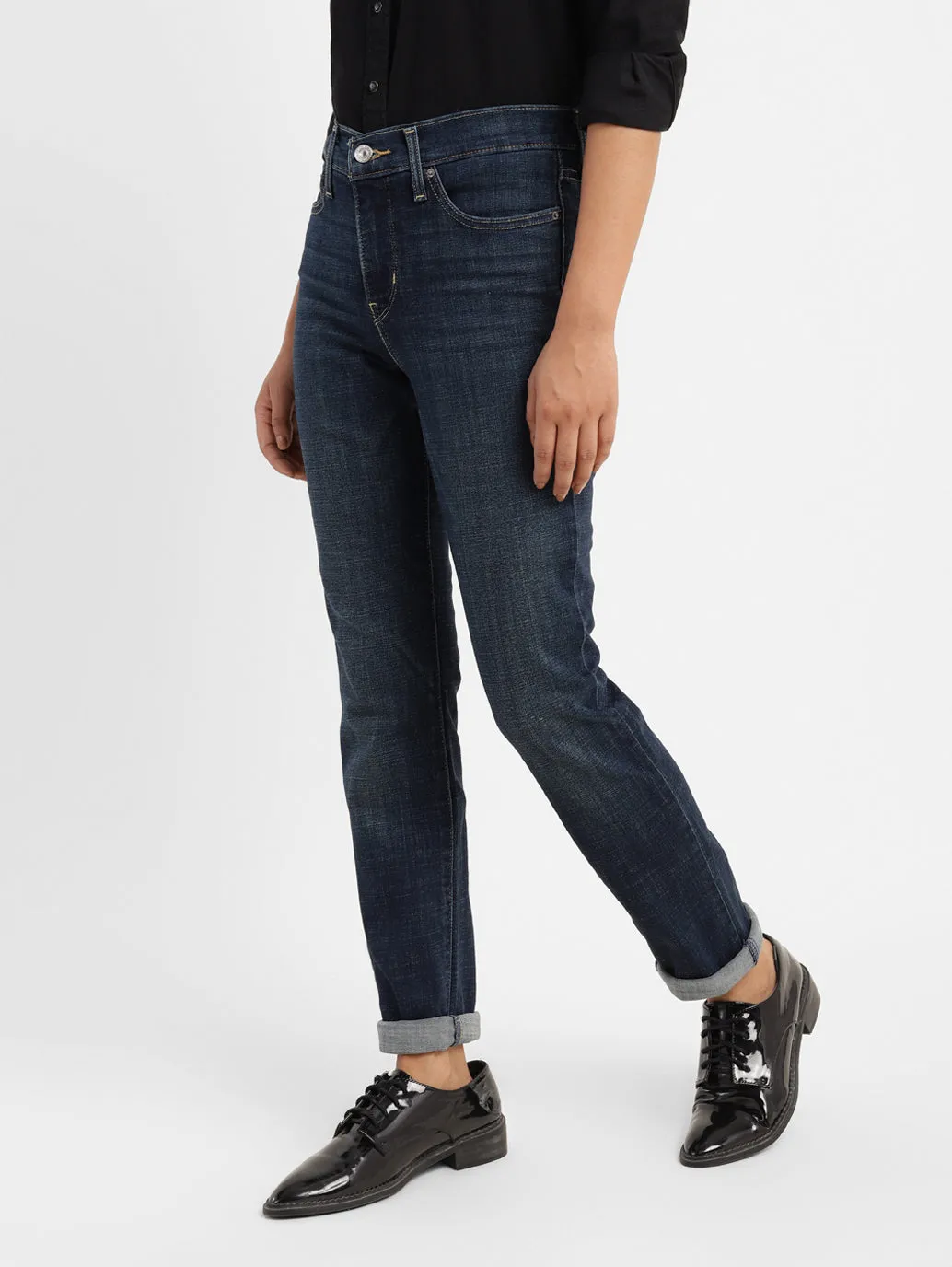 Women's 312 Blue Slim Fit Mid Rise Jeans