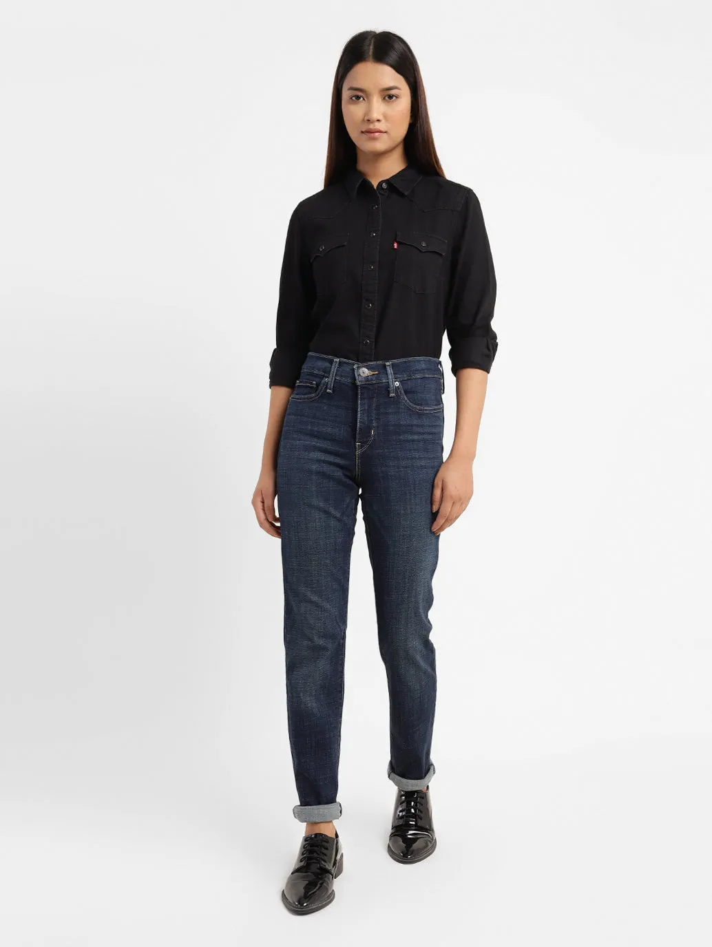 Women's 312 Blue Slim Fit Mid Rise Jeans