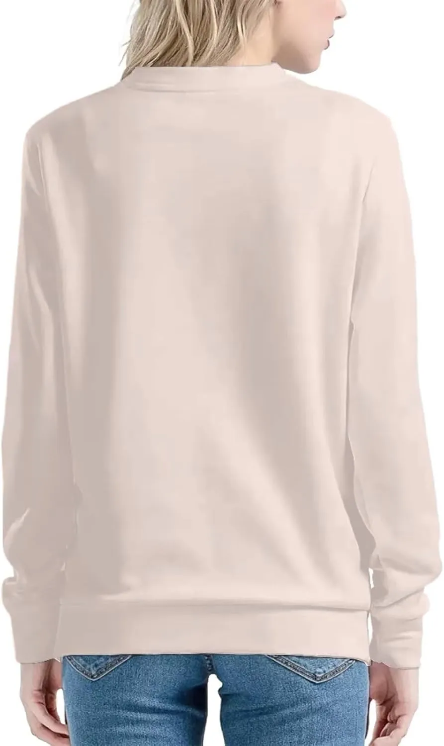 Womens Crewneck Sweatshirt with Design Oversized Long Sleeve Graphic Tshirts Shirts for Women XS-4XL