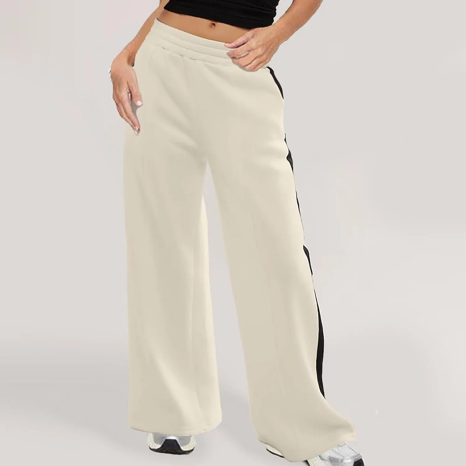 Women's Pants Baggy Sweatpants Wide Leg High Waist Sweatpants Casual Palazzo Pants Plus Size Loose Trousers Comfy Pant